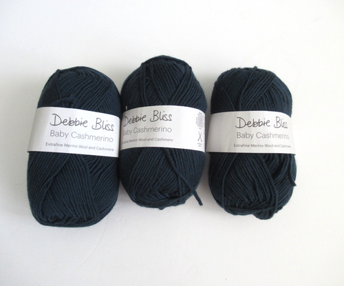 New 3 Skeins Debbie Bliss Baby Cash Merino Wool & Cashmere Yarn 50g #77 Teal - Picture 3 of 8