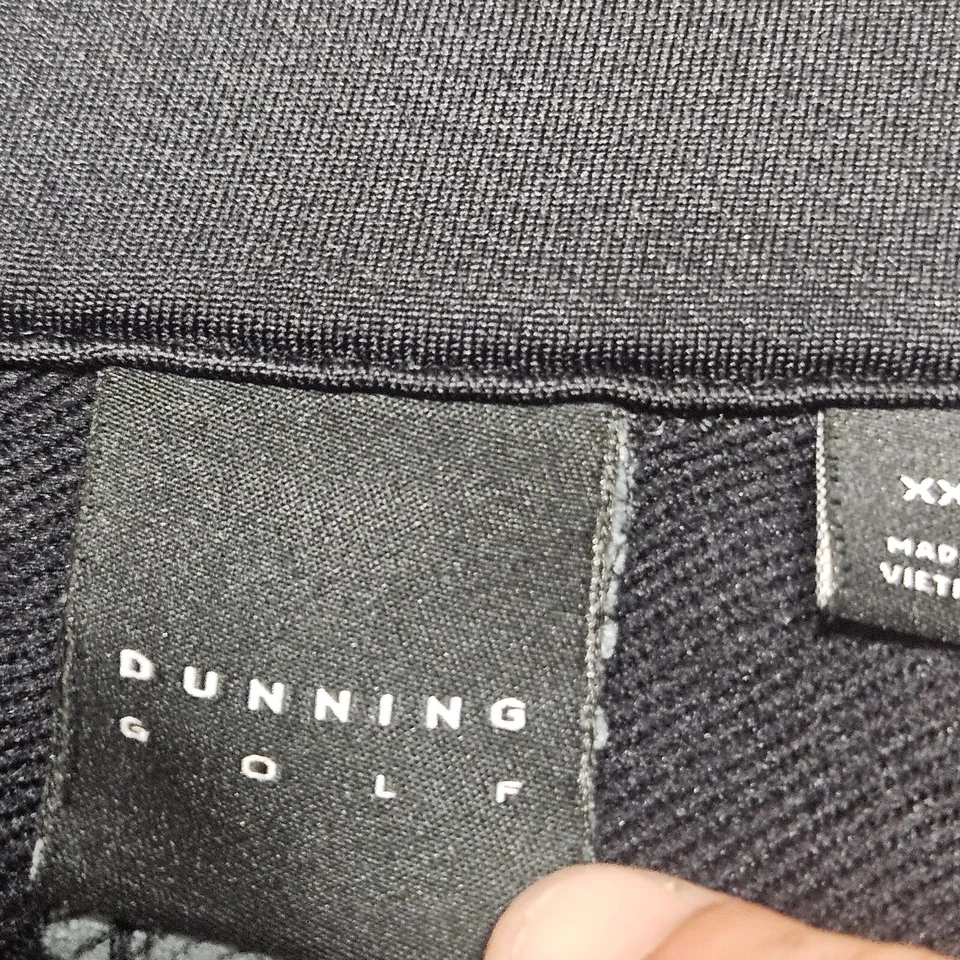 Пуловер для гольфа Dunning 1/4 на молнии с длинным рукавом черный полиэстер легкий мужской XXL - Изображение 4 из 4