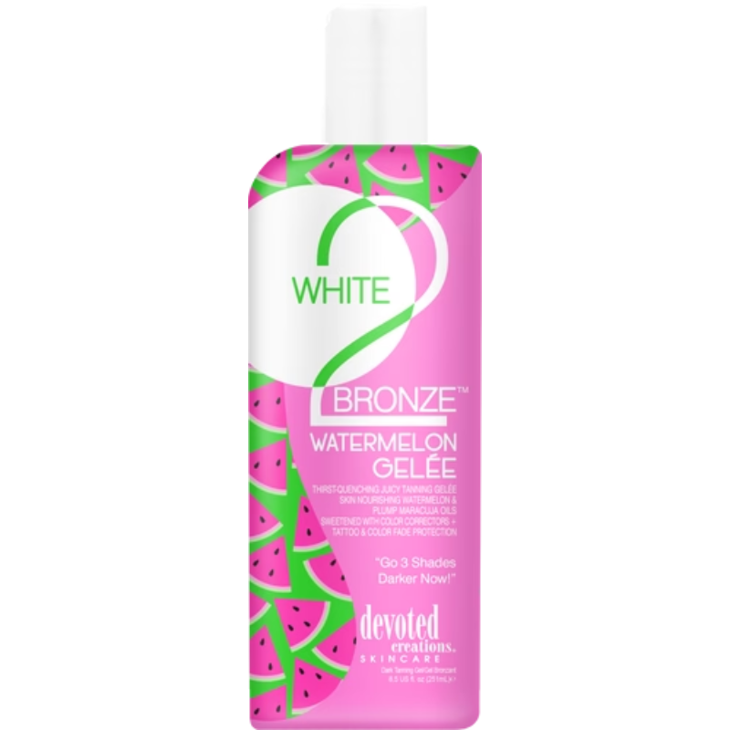 Devoted Creations White 2 Bronze Watermelon Gelee Sunbed Tanning Accelerator W2B