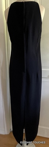 Karen Miller Damen schwarz volle Länge Neckholder Kleid 6P Bolero Jacke Perlen 2 Stck. - Bild 8 von 14