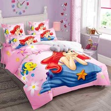 Mermaid Princess Bedding Set Bedding Set Ariel Princess Duvet Cover girl gift