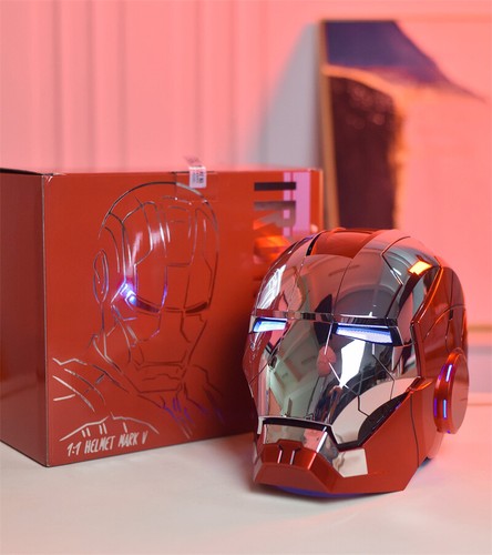 NEW AUTOKING 2.0 Iron Man MK5 Helmet Wearable Voice Control Mask Electrogilding