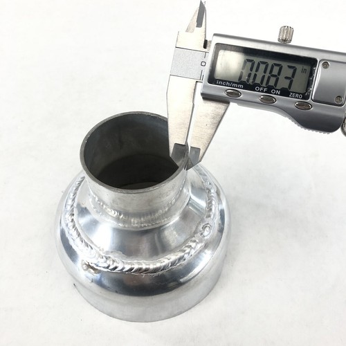 Fit Universal Piping Aluminum Exhaust Reducer 4" O.D. to 2" O.D. 3.5" Length - Picture 6 of 9