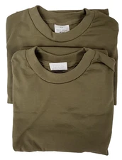 (2 PACK) DLA Skillcraft Troop Support Coyote Med Crew Neck Army Military T-Shirt