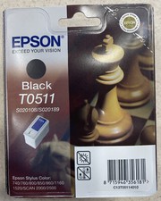 Epson T0511 Tinte black für Stylus Color 740 760 800 850 860 1160 1520 Scan 2500