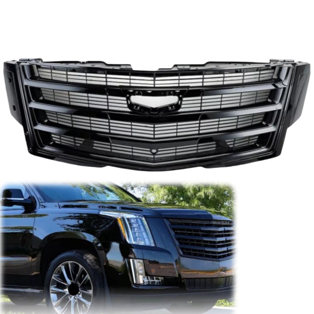 Black Front Grille Bumper for 2015-2020 Cadillac Escalade Sport 84661791 Upper Fit