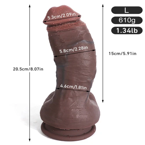 Large Dildo Realistic Thick Wide Big Penis Dong G-spot Anal Sex Toys Women Men - Picture 13 of 13