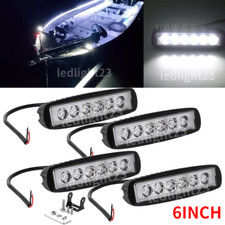 4pcs 6 Marine Pontoon Docking 28 Led Work Lights Boat Head Light 12v 4pcs 6 Marine Pontoon Docking 28 Led Work Lights Boat Head Light 12v