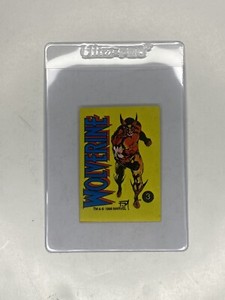 1986 Marvel Universe Stickers Wolverine Yellow #3