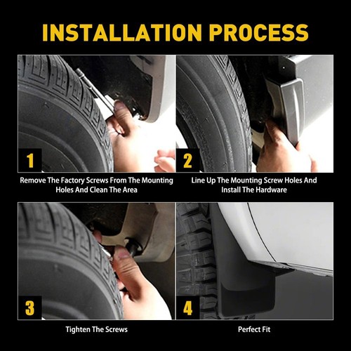 For Toyota Corolla E210 2020 4dr 2021 Sedan Mud Flaps Splash Guards Front Rear - Picture 10 of 11