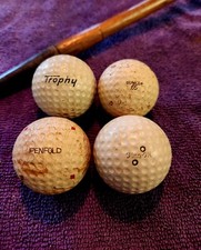 Vintage Original Dimple Golf Balls LOT OF 4 Mancave Sports Theme ,set 2