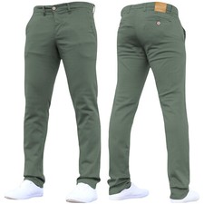 CROSSHATCH Mens Designer Chinos Stretch Work Holiday Pants Casual Jeans Trousers