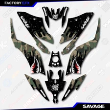 Woodland Savage Camo Racing Graphics kit fits Yamaha Raptor 125 250 11-25 decals