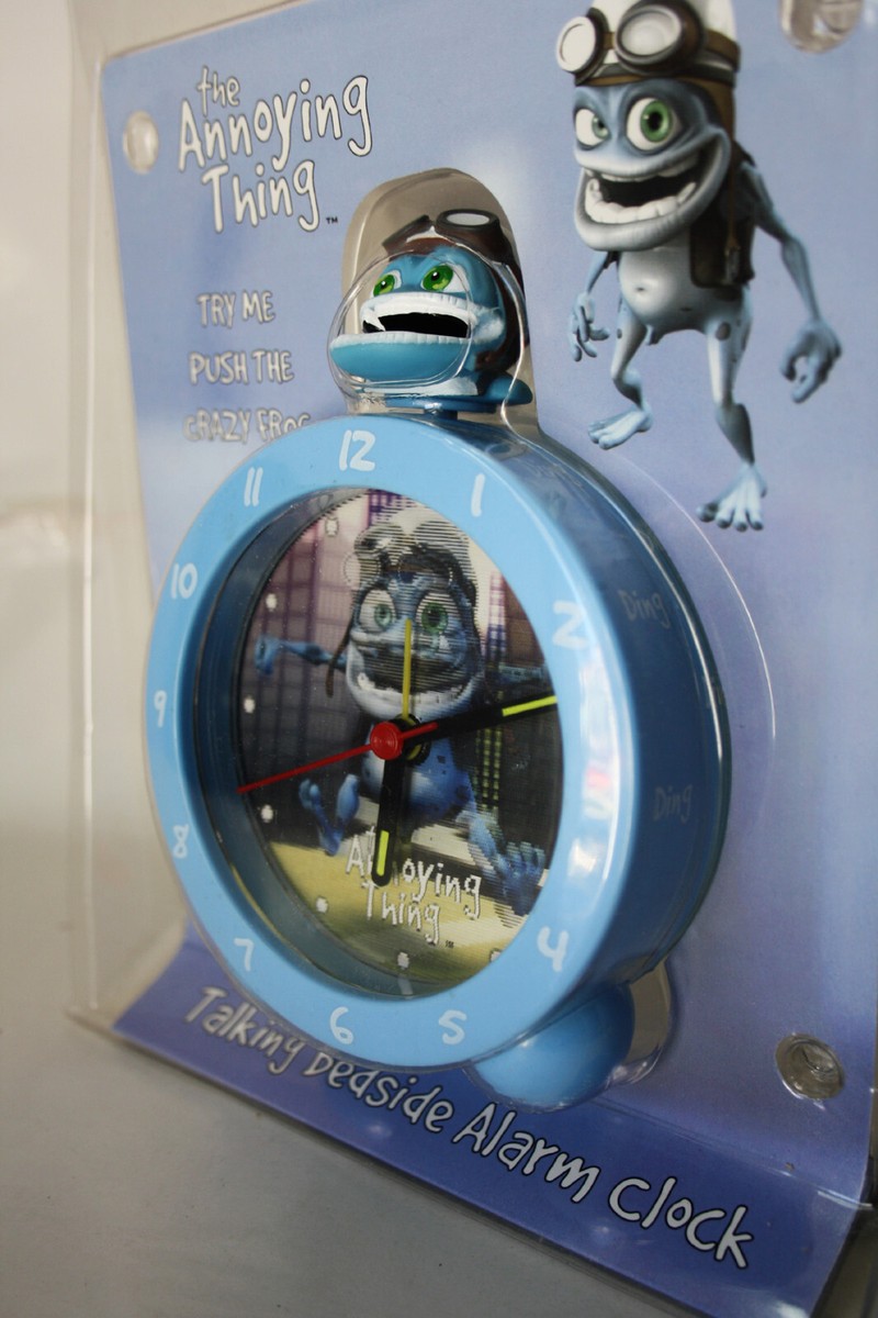 RARE ANNOYING THING CRAZY FROG TALKING BEDSIDE ALARM CLOCK ZEON