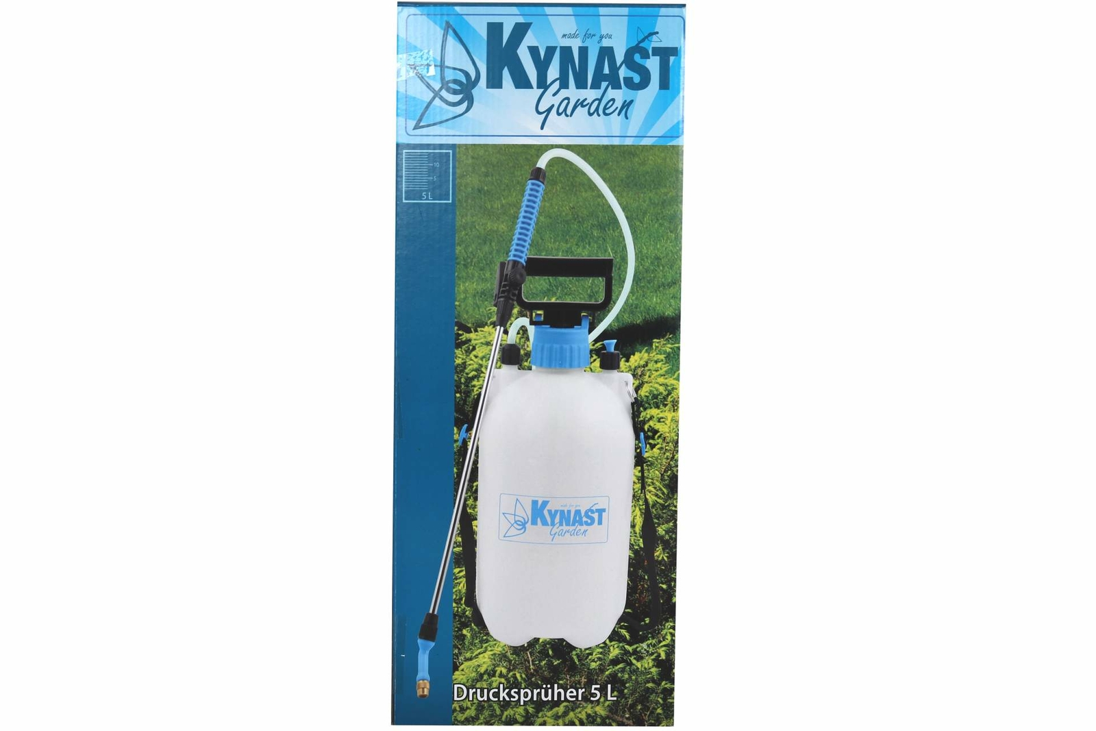 Drucksprüher KYNAST 5 Liter blau Garten Giftspritze Unkraut Pumpe