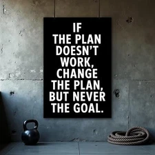 Gym Motivation Poster - Printable Fitness Wall Art