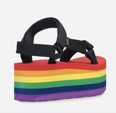 TEVA ALL-GENDER UNIVERSAL RAINBOW PRIDE FLATFORM SANDALS | eBay display picture 2
