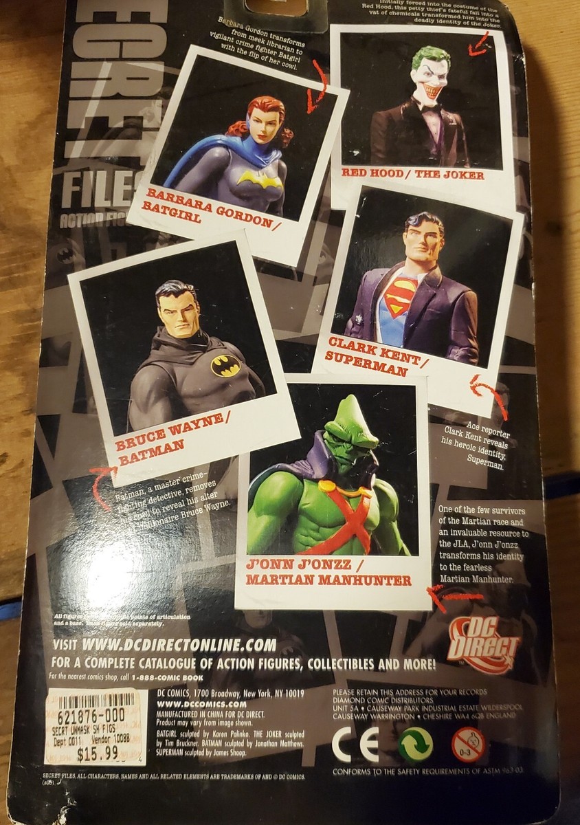 Red Hood/The Joker Figure Unmasked! Secret Files Series 2 DC