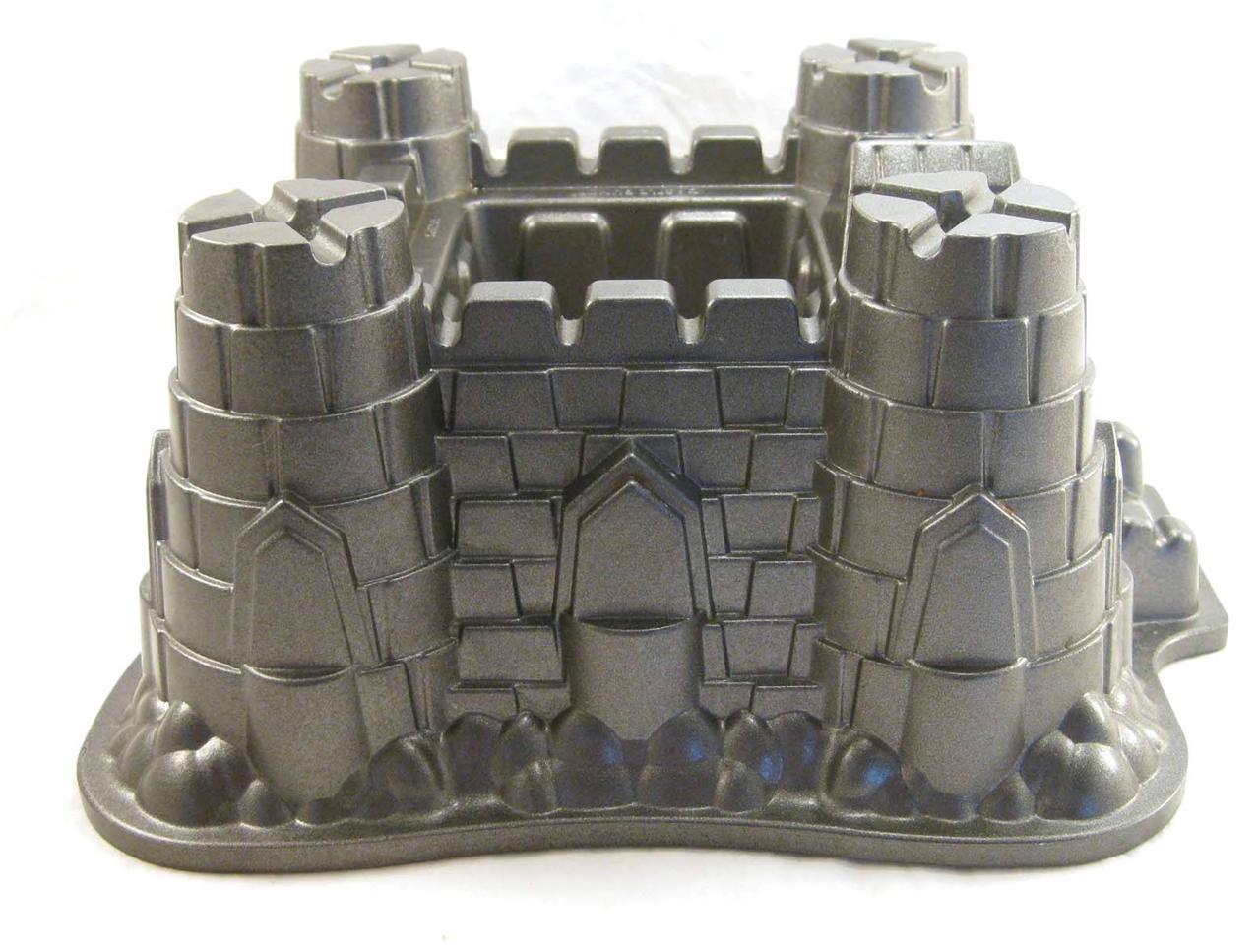Nordic Ware Castle Bundt Cake Pan Cast Aluminum Baking Mold 10 Cups eBay
