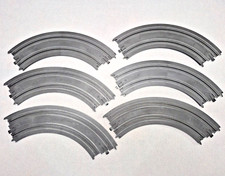 Lot of 6 Tyco 9" 1/4 Curve Track Model B-5831 Some Broken Alignment Tabs