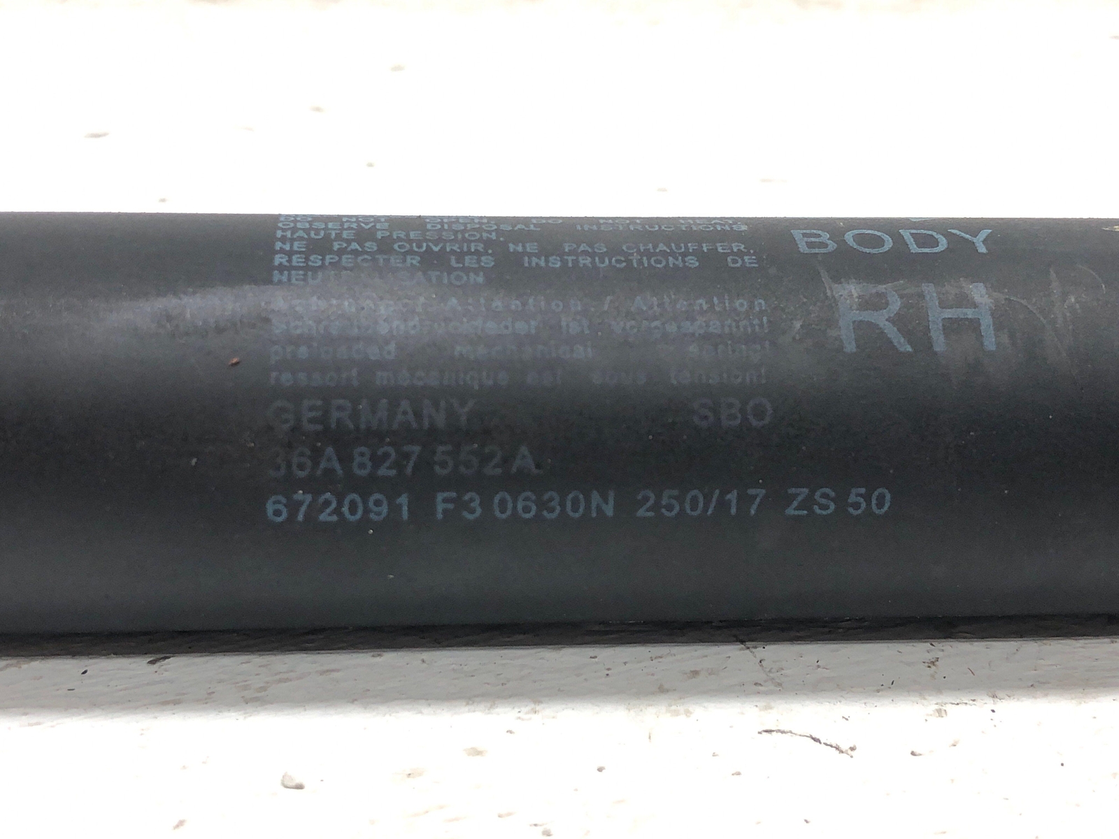 Bentley Bentayga 2016-2020 RIGHT Shock absorber P/N 36A827551A
