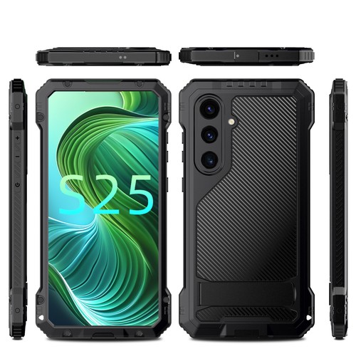 Robuste stoßfeste Ständer Hülle + Displayfolie für Samsung Galaxy S25 Ultra Plus - Bild 2 von 17