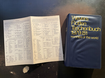 Weyers Flotten Taschenbuch 1979/81 in good condition - Warships of the World