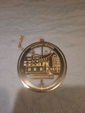 Christmas Ornament Masonic Home Elizabethtown PA brass 24k gold finsh