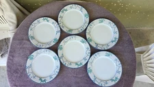 Studio Nova Terrace Vine Dinner Plates Blue 10.75" Set of 6