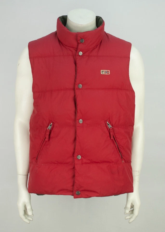 Napapijri Plumón Acolchado Reversible Chaleco Chaleco Chaqueta Talla XL Foto 4 de 4