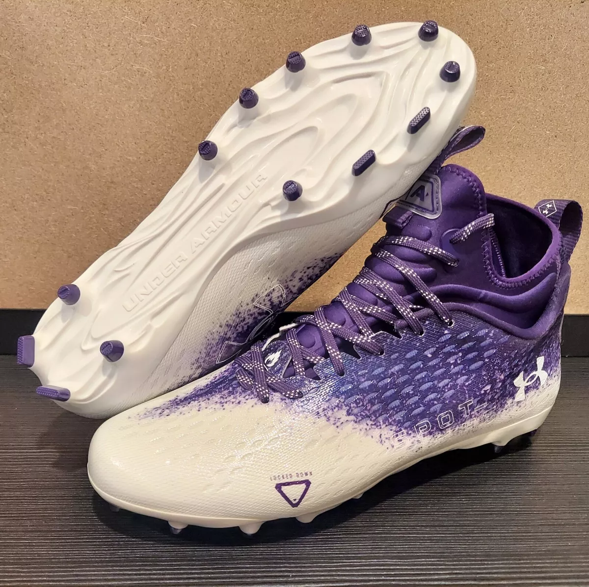 Under armour purple cleats deals