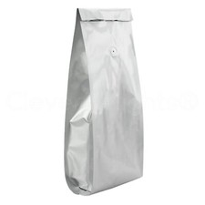 Bolsas de café plateadas con válvula - 5 libras - envasado de alimentos termosellables
