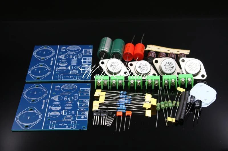 SC HOOD JLH 1969 金色密封 ST2N3055 10W+10W A 级立体声放大器套件 全新 — 第 2/3 张图片