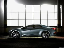 Cars hyundai i flow concept Desk Mat Stitched