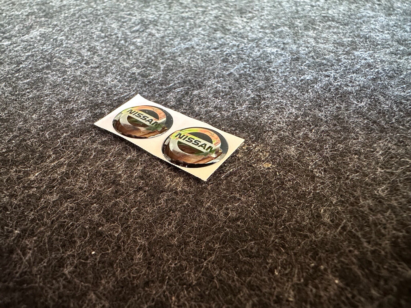 2x Nissan Schlüssel Aufkleber Sticker Emblem Logo - 14 mm - Epoxy