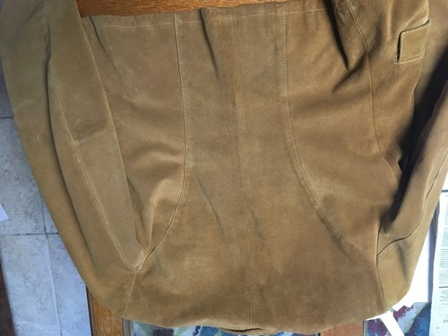 PELLE WOMEN's Suede Style JACKET SIZE 44 MADE in ITALY great condition - Picture 5 of 5
