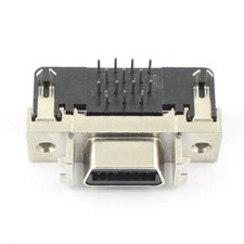 1Pcs SCSI Female 14 Pin MDR CN Type Right Angle 90 Degree PCB Connector Adapter