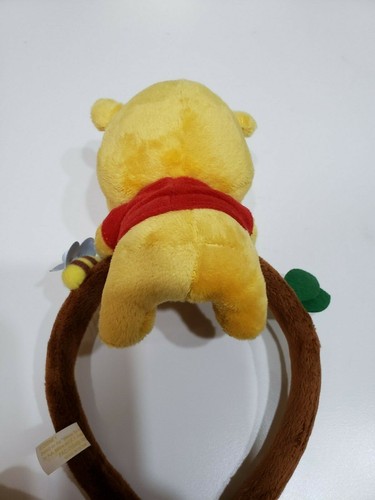 Tokyo Disney Resort Winnie the Pooh Headband Ears Hat Plush Doll Head Band Hair - Picture 6 of 7