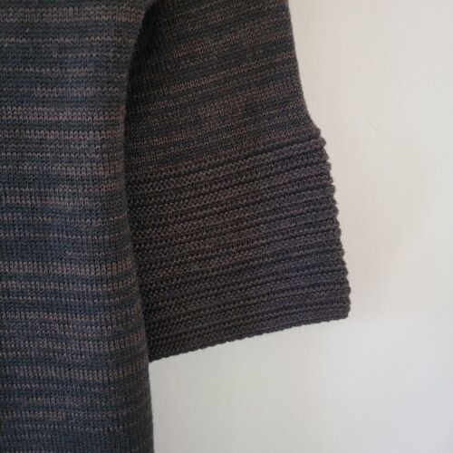 KENAR Made In Italy Brown Wool Blend Knit Dress L Knee Length Fall Quite Luxury - Picture 8 of 11