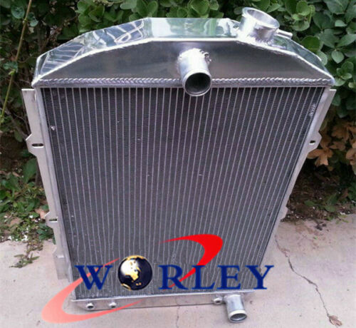 aluminum radiator + fan for CHEVY HOT / STREET ROD 350 V8 1938 AT - Picture 4 of 6
