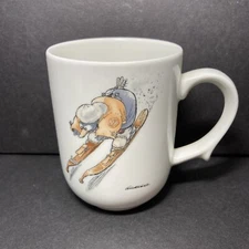 Vintage Norway FIGGJO STIFTELSEn Downhill Skier Coffee Tea Mug