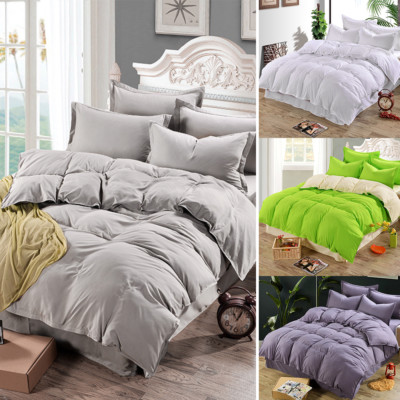Duvet Quilt Cover Bedding Set Single Double Queen King Size