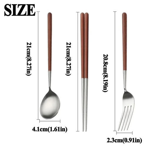 Tableware Household Dining Long Handle Minimalist Portable Dinnerware Set - Picture 6 of 19