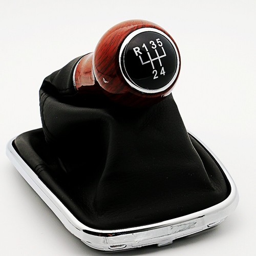 Mahogany 5 Speed Gear Shift Knob For VW Bora Golf MK4 Jetta - Picture 9 of 12