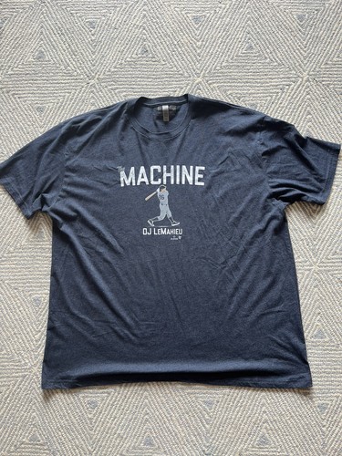 Breaking Ts New York Yankees The Machine DJ LeMahieu T-Shirt - Blue - 3XL