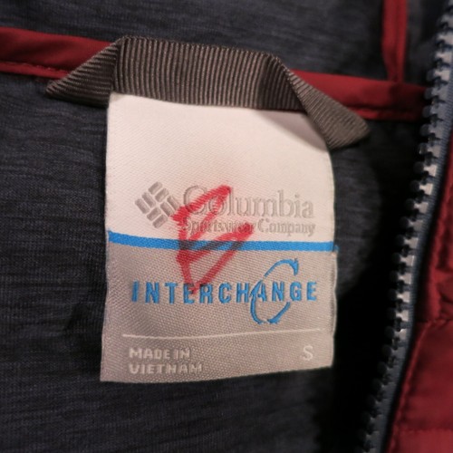 $279 Columbia Para Hombre Chaqueta de Intercambio Rogue Roja/Azul Talla Pequeña NUEVA - Imagen 5 de 9