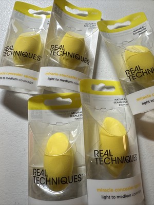 5X Real Techniques Miracle Concealer Sponge Light To Medium Coverage