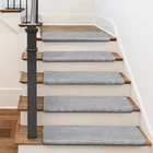 PURE ERA Bullnose Carpet Stair Treads Non-Slip Self Adhesive Ultra Plush Soft