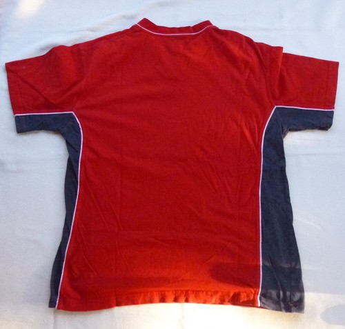 FUßBALL! FCB Bayern München Schlafanzug kurz Gr M rot blau Logo V-Ausschnitt - Bild 3 von 6