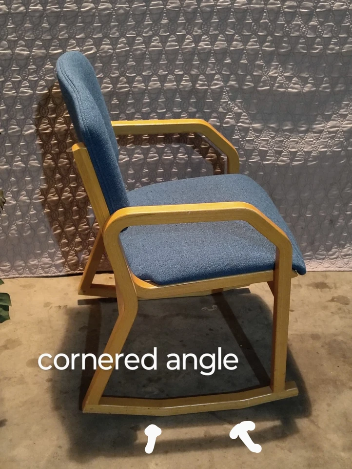 Cadeira de hóspedes Sauder Blond Wood 2 posições (balanço) clássica escritório lateral - Imagem 3 de 4